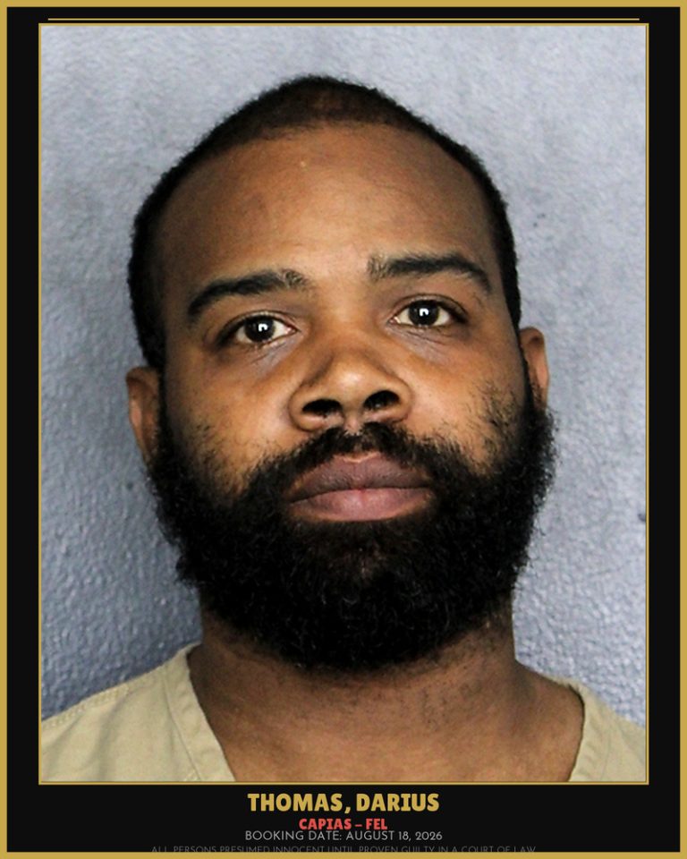 Darius Thomas previous Broward arrest
