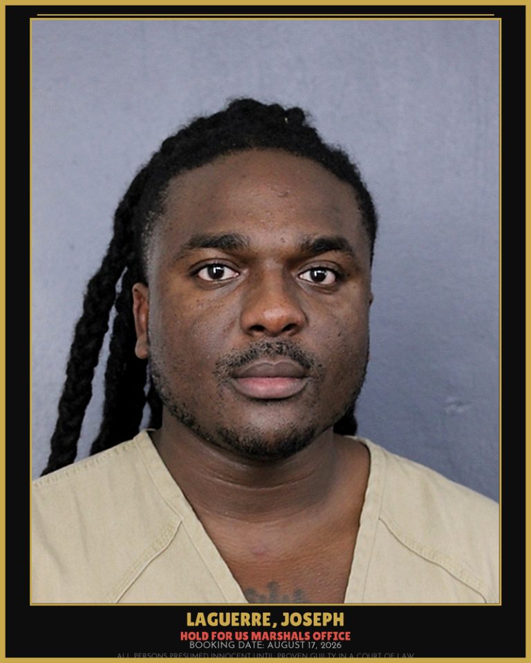 Joseph Laguerre previous Broward arrest