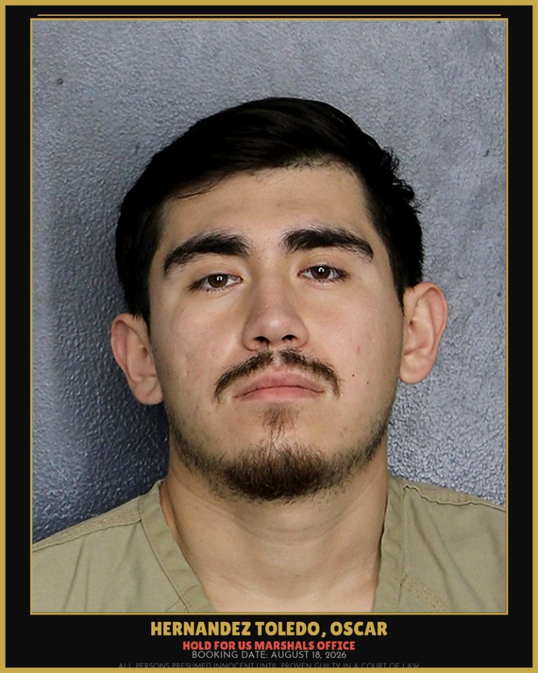 Oscar Hernandez Toledo previous Broward arrest