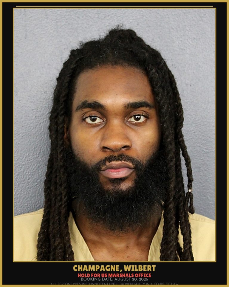 Wilbert Champagne previous Broward arrest