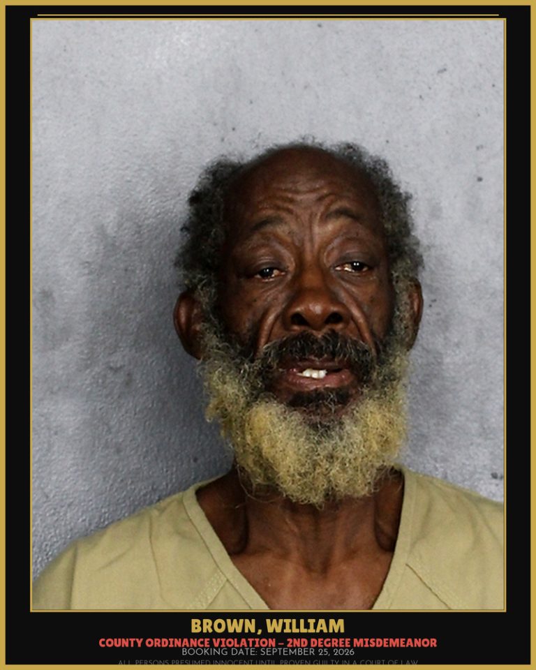 William Brown previous Broward arrest
