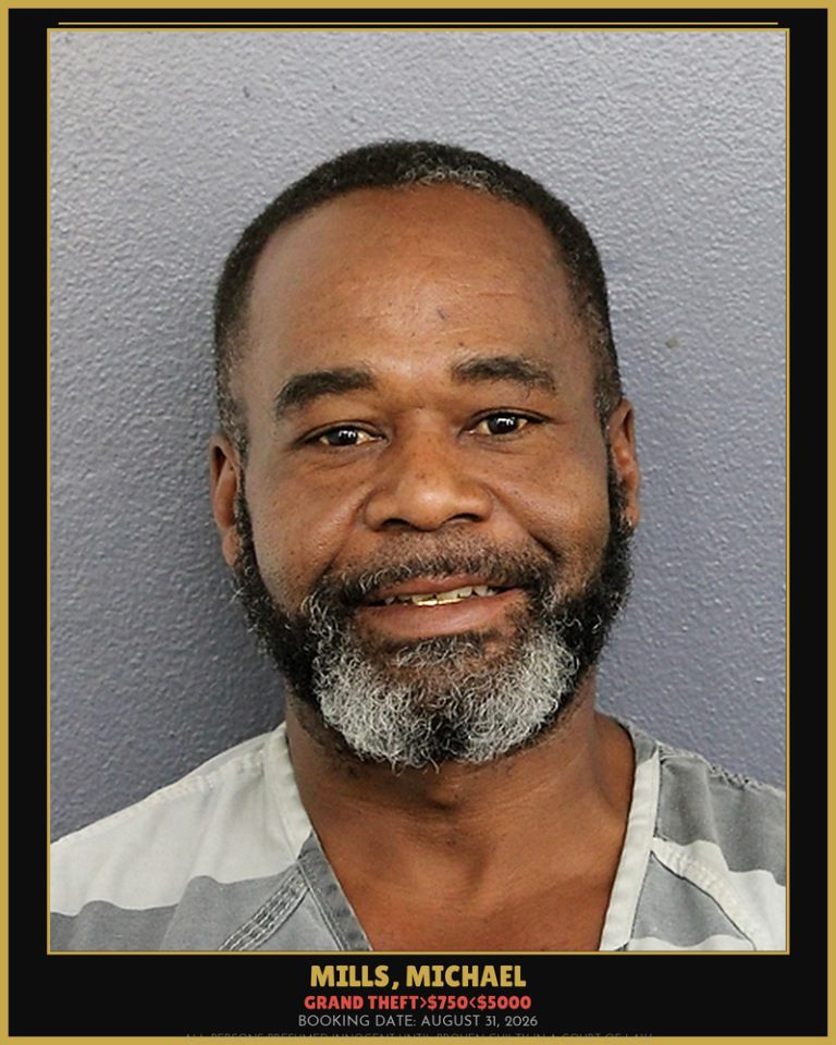 Michael Mills previous Broward arrest