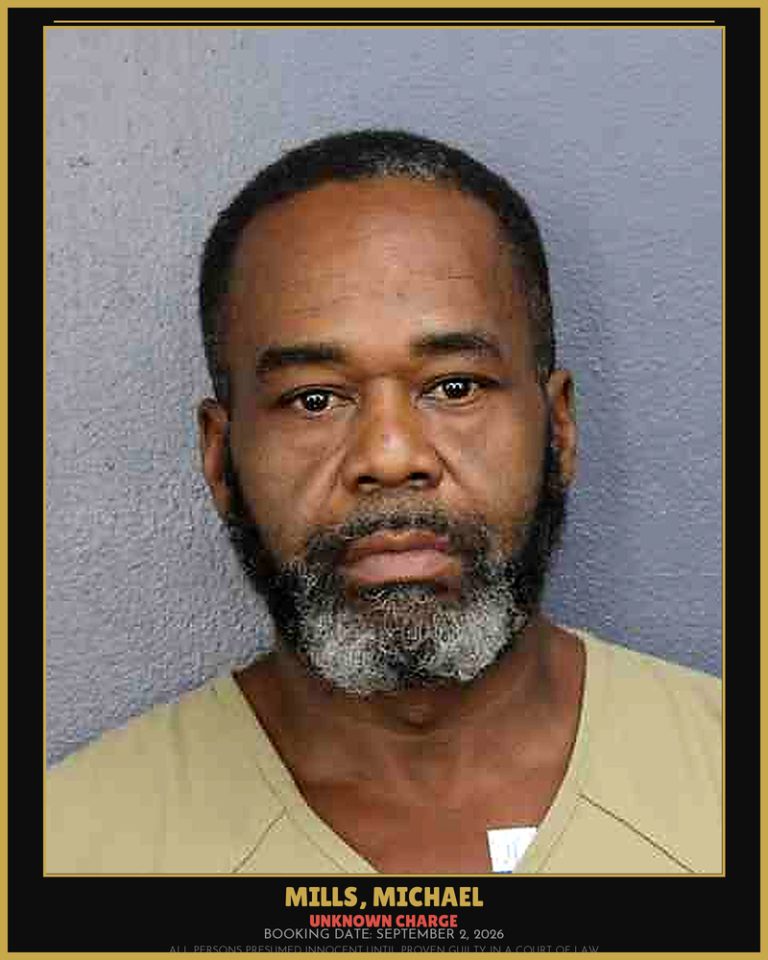 Michael Mills previous Broward arrest