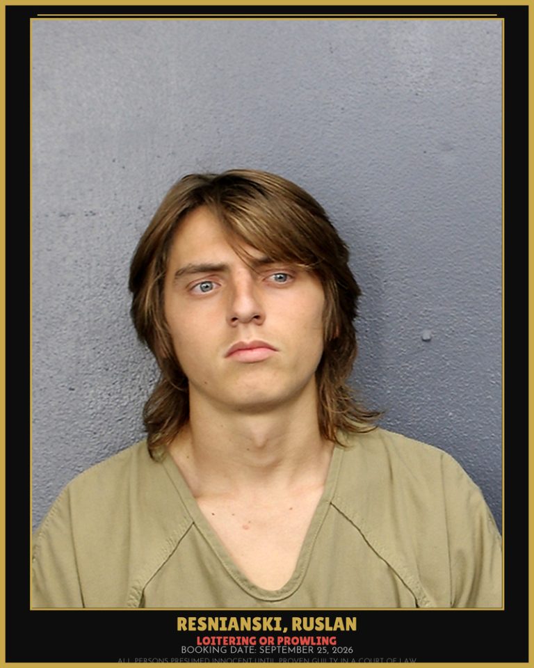 Ruslan Resnianski previous Broward arrest