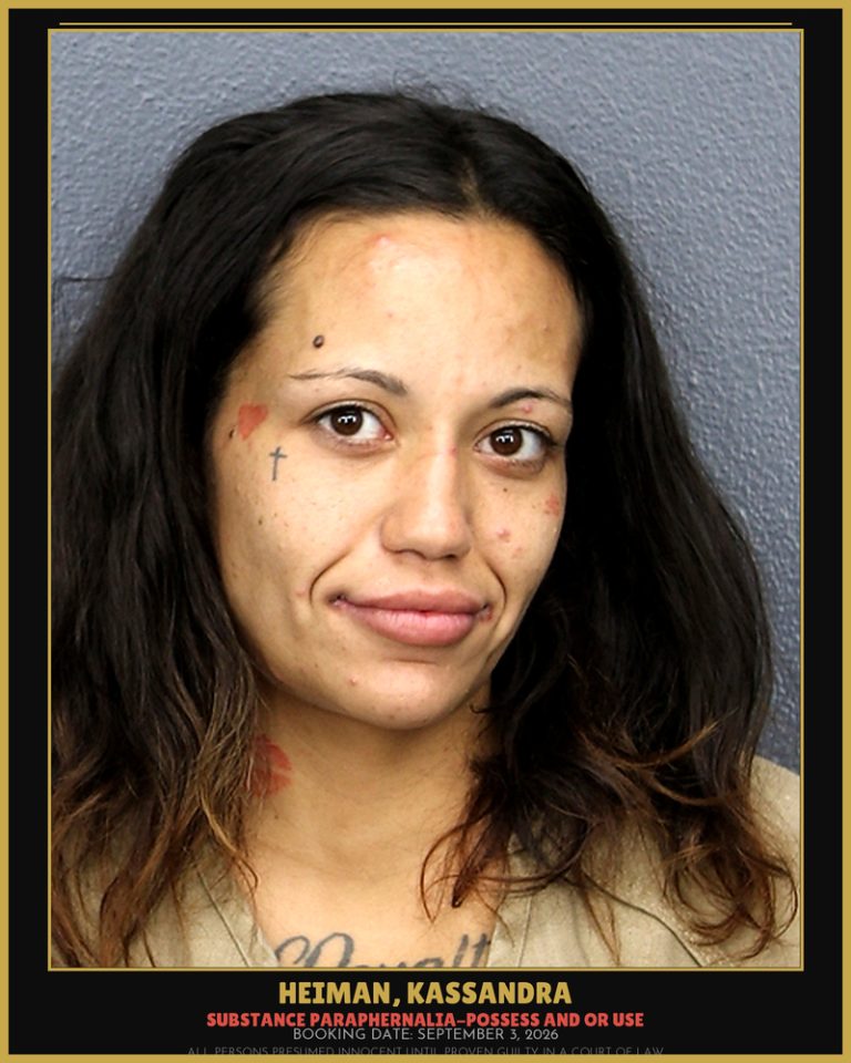 Kassandra Heiman previous Broward arrest