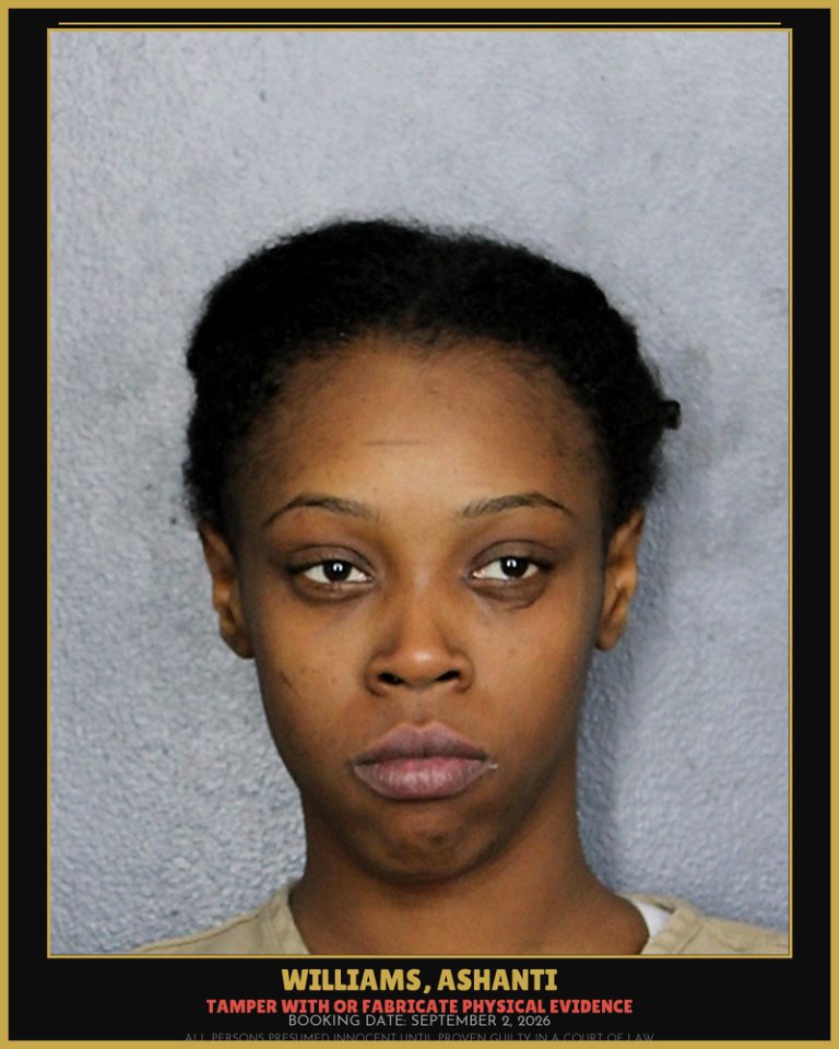 Ashanti Williams previous Broward arrest