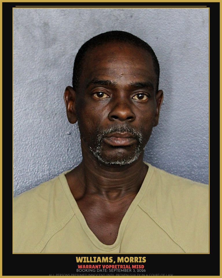 Morris Williams previous Broward arrest