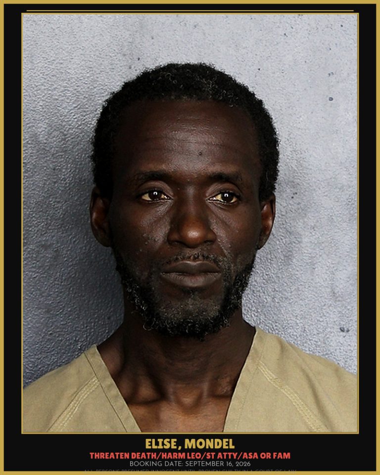 Mondel Elise previous Broward arrest