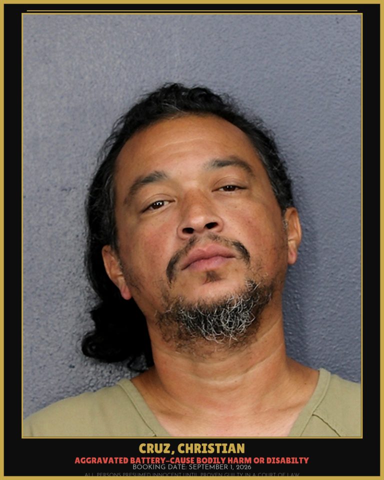Christian Cruz previous Broward arrest