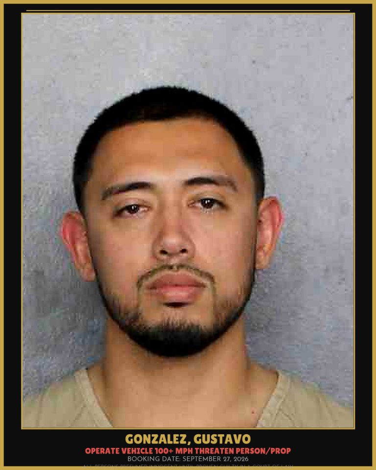 Gustavo Gonzalez previous Broward arrest