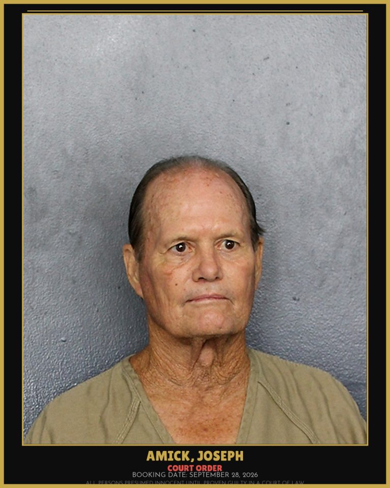 Joseph Amick previous Broward arrest