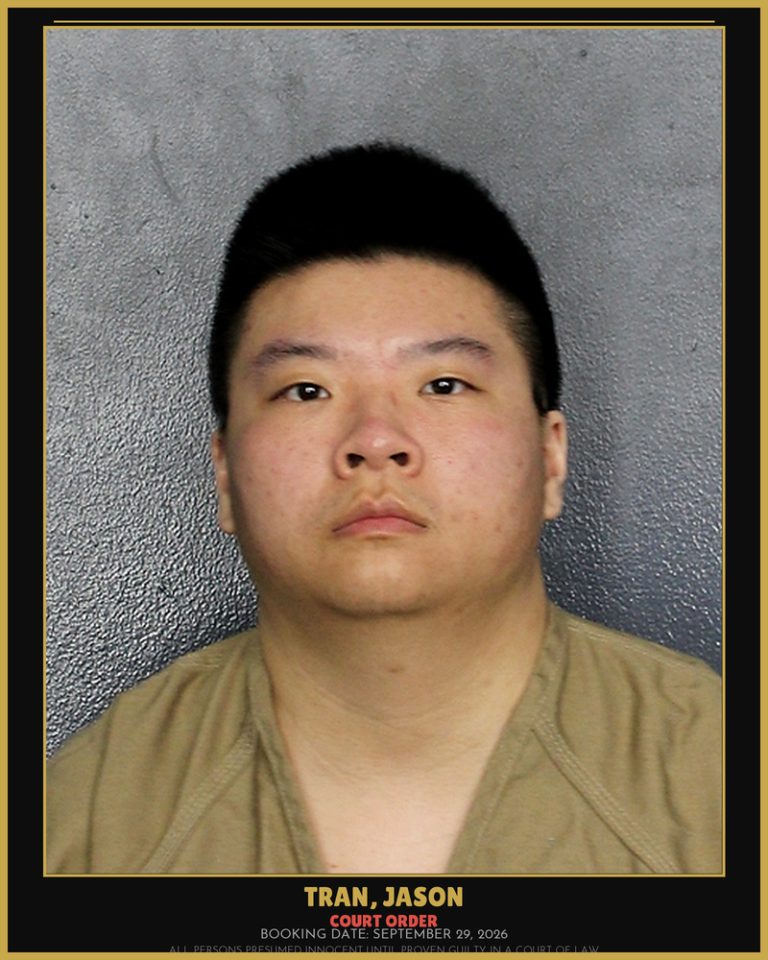 Jason Tran previous Broward arrest