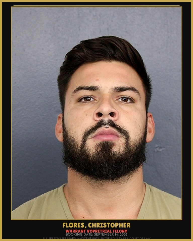 Christopher Flores previous Broward arrest
