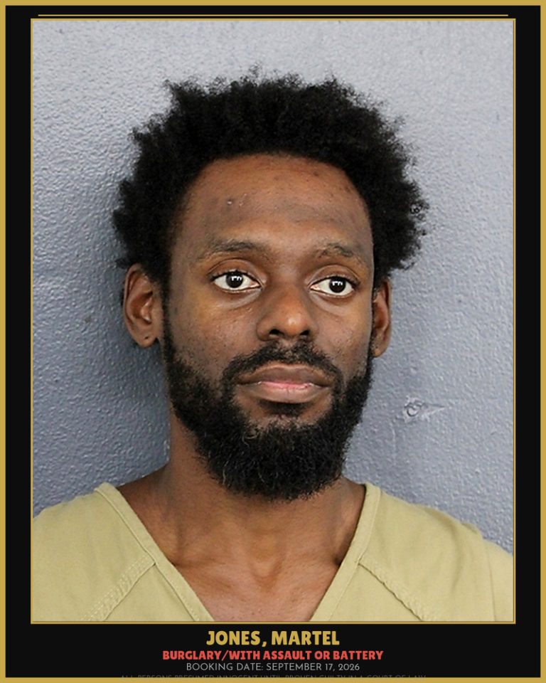 Martel Jones previous Broward arrest