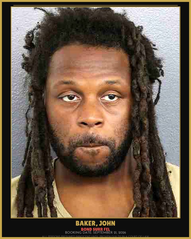 John Baker previous Broward arrest