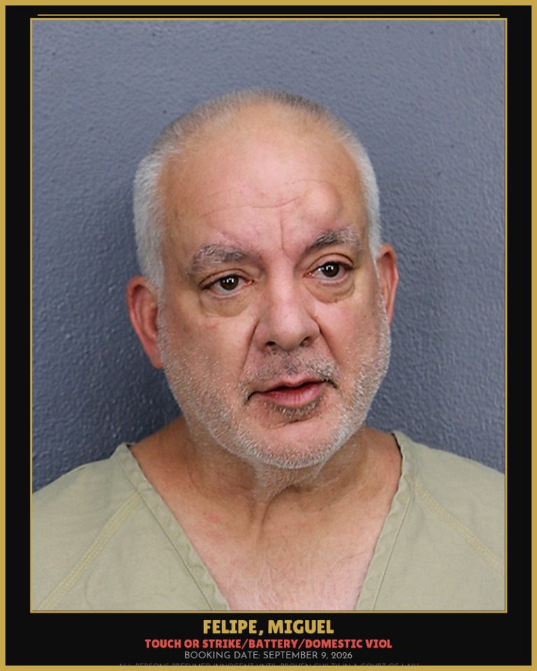 Miguel Felipe previous Broward arrest
