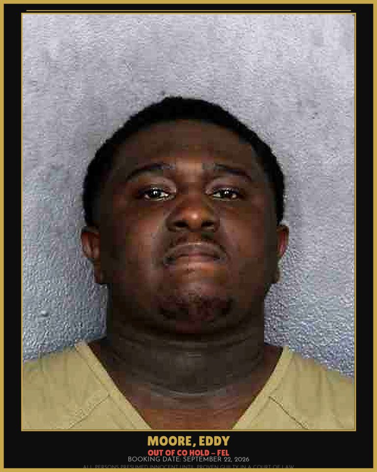 Eddy Moore previous Broward arrest