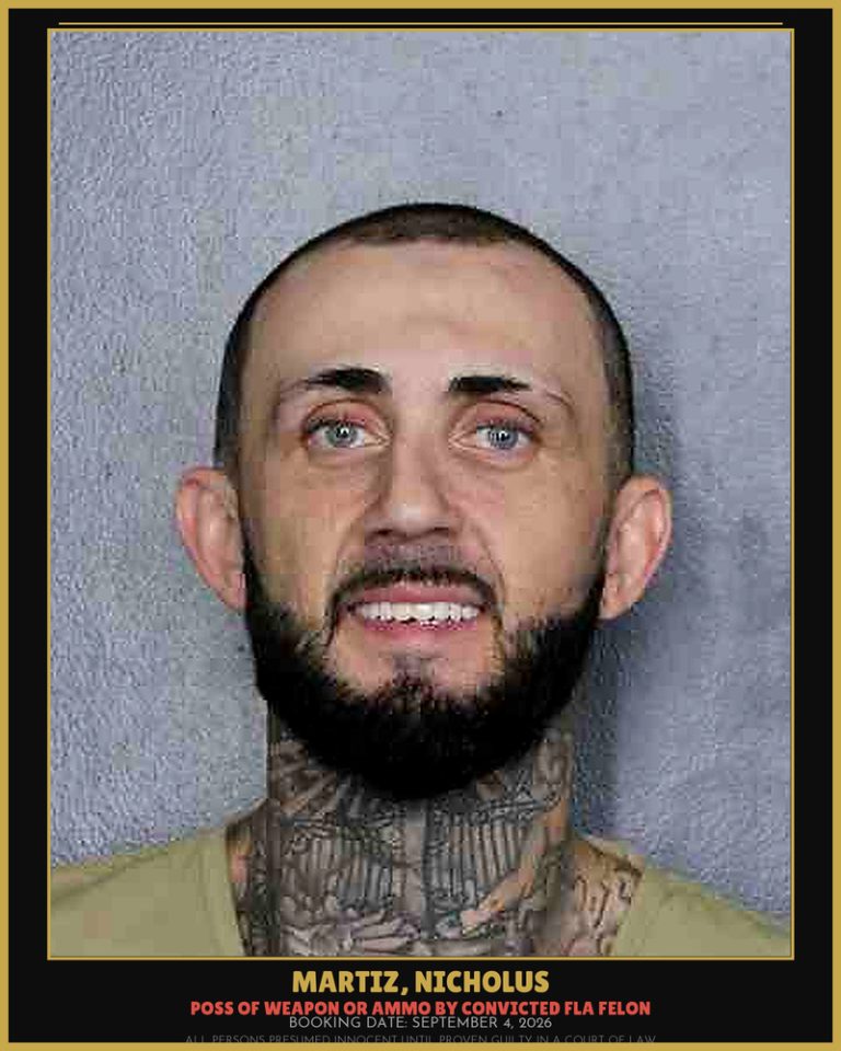 Nicholus Martiz previous Broward arrest