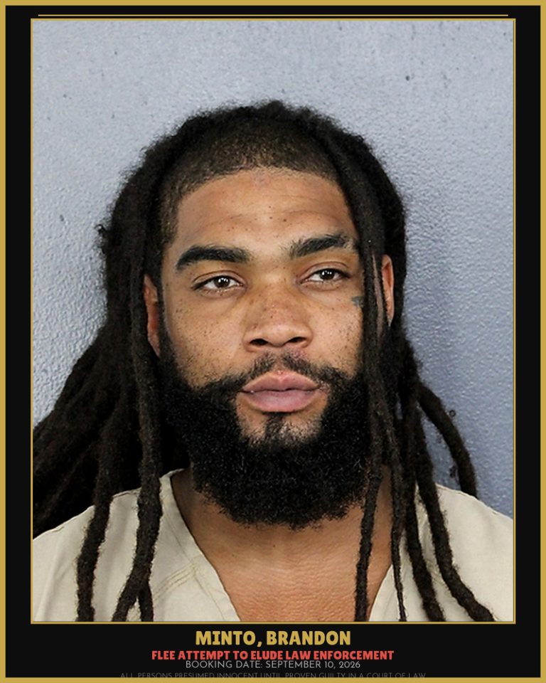 Brandon Minto previous Broward arrest