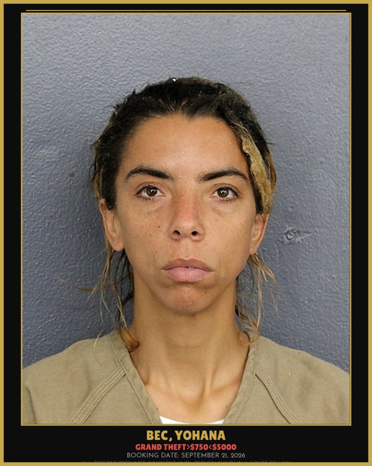 Yohana Bec previous Broward arrest