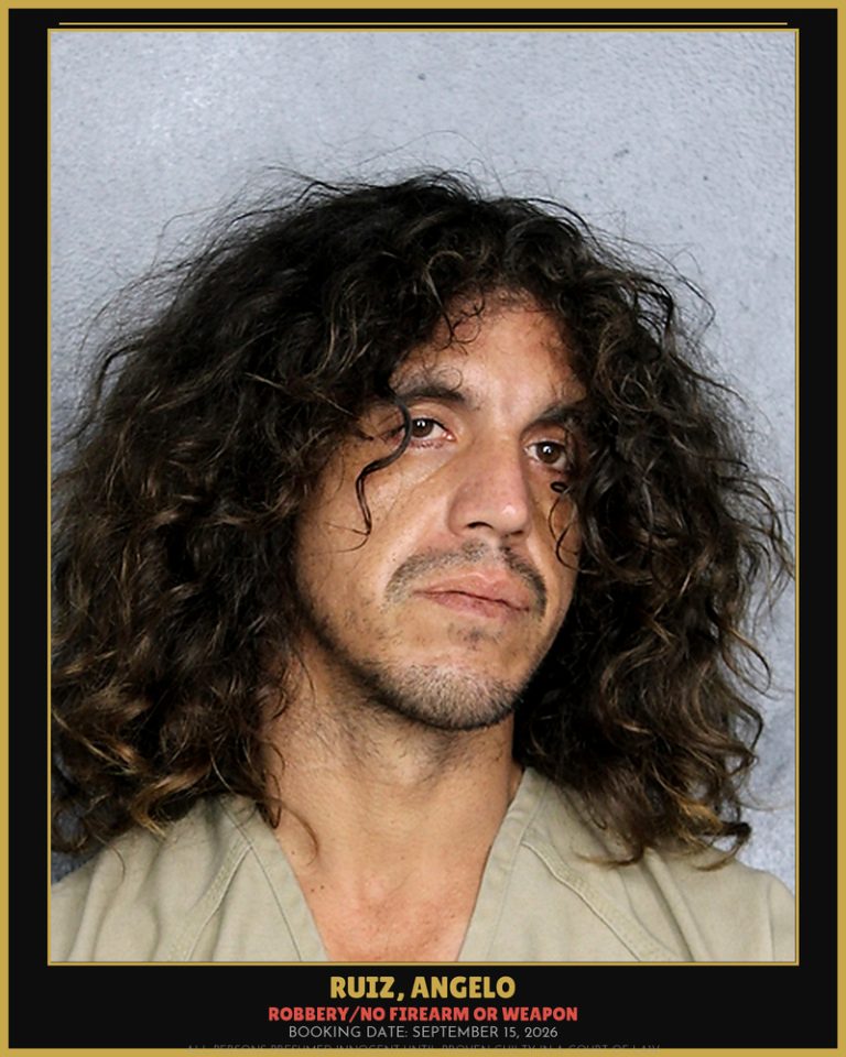Angelo Ruiz previous Broward arrest