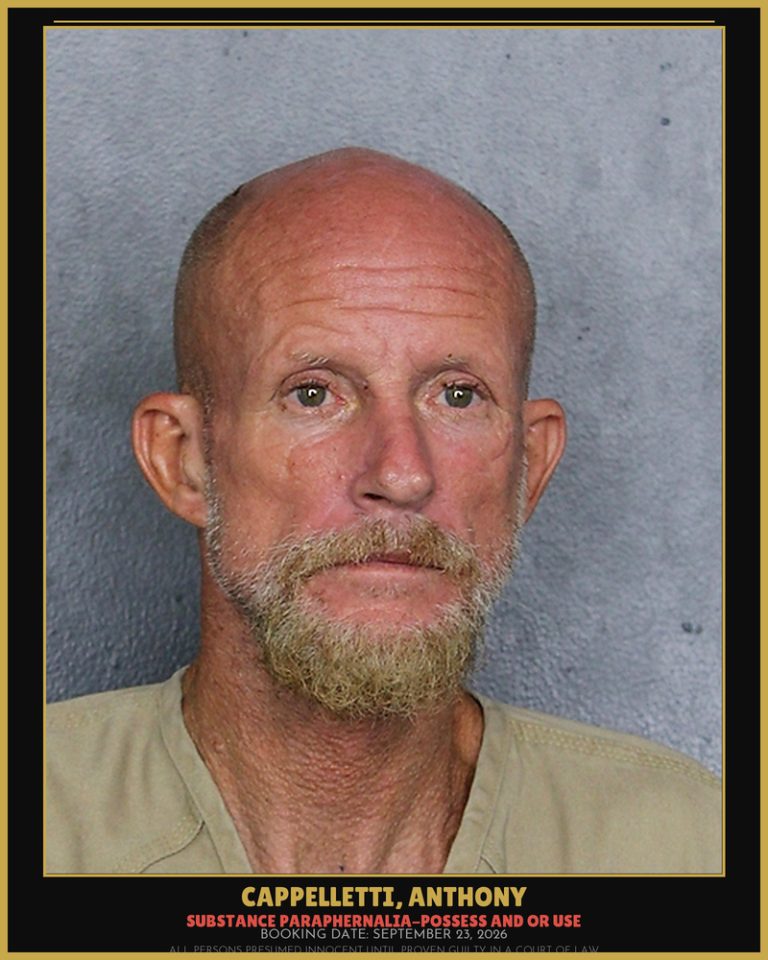 Anthony Cappelletti previous Broward arrest