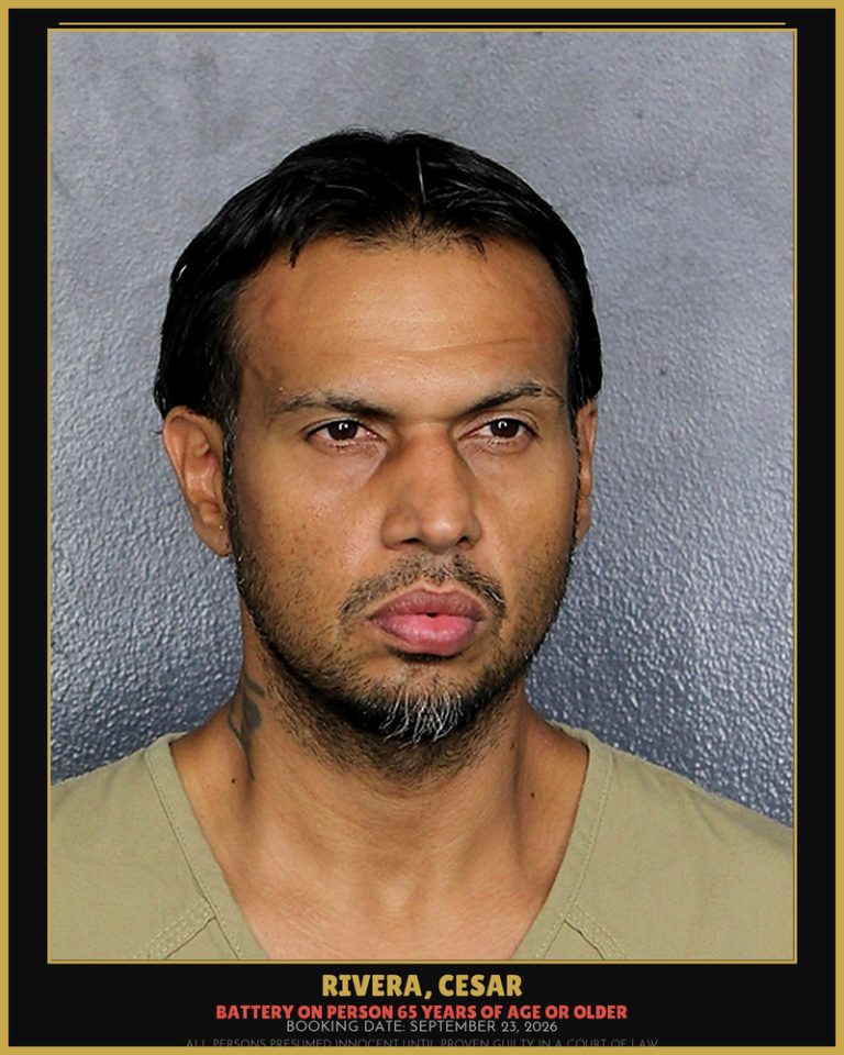 Cesar Rivera previous Broward arrest
