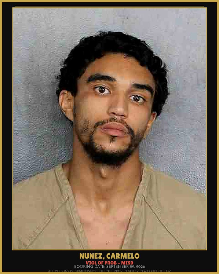Carmelo Nunez previous Broward arrest
