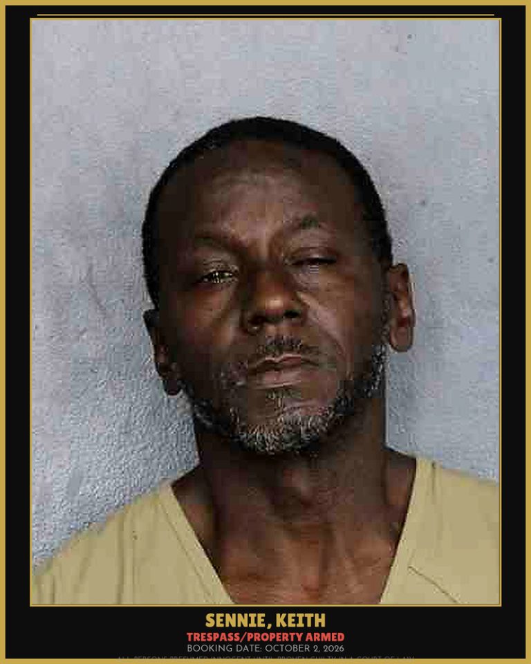 Keith Sennie previous Broward arrest