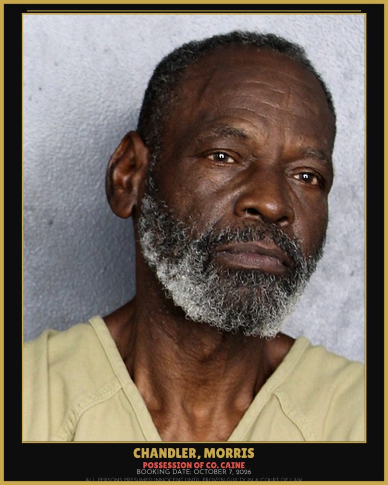 Morris Chandler previous Broward arrest