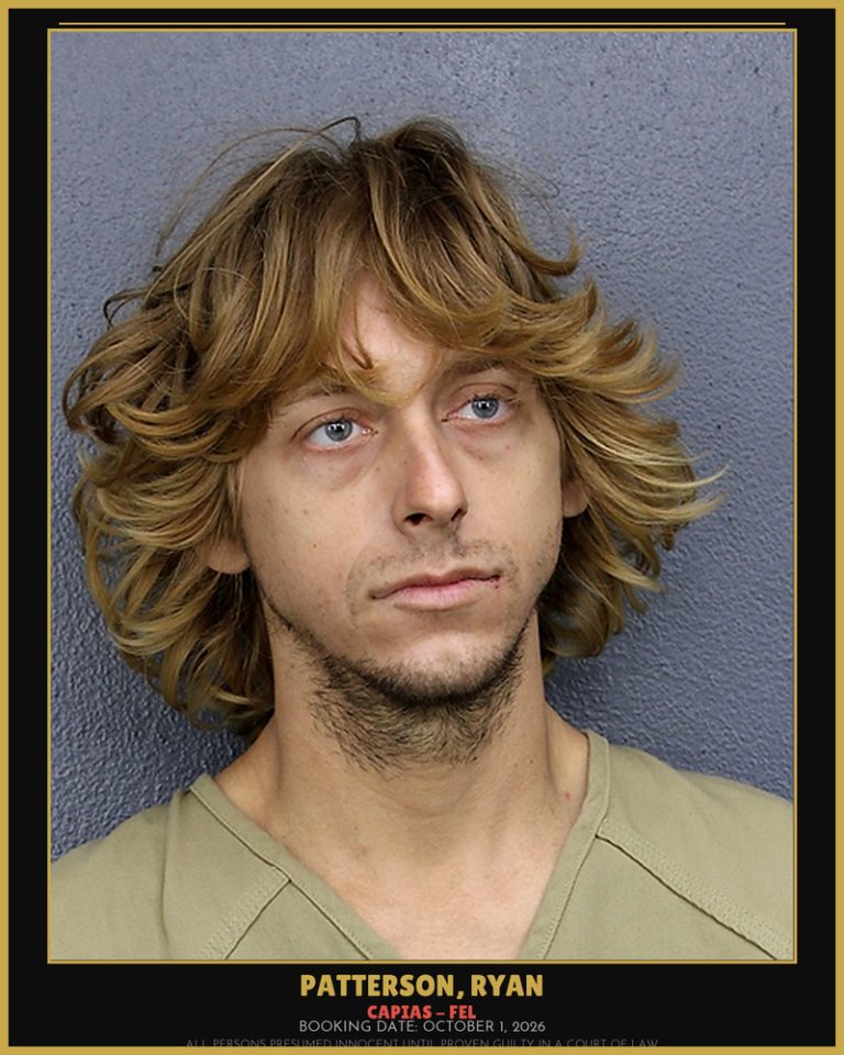 Ryan Patterson previous Broward arrest