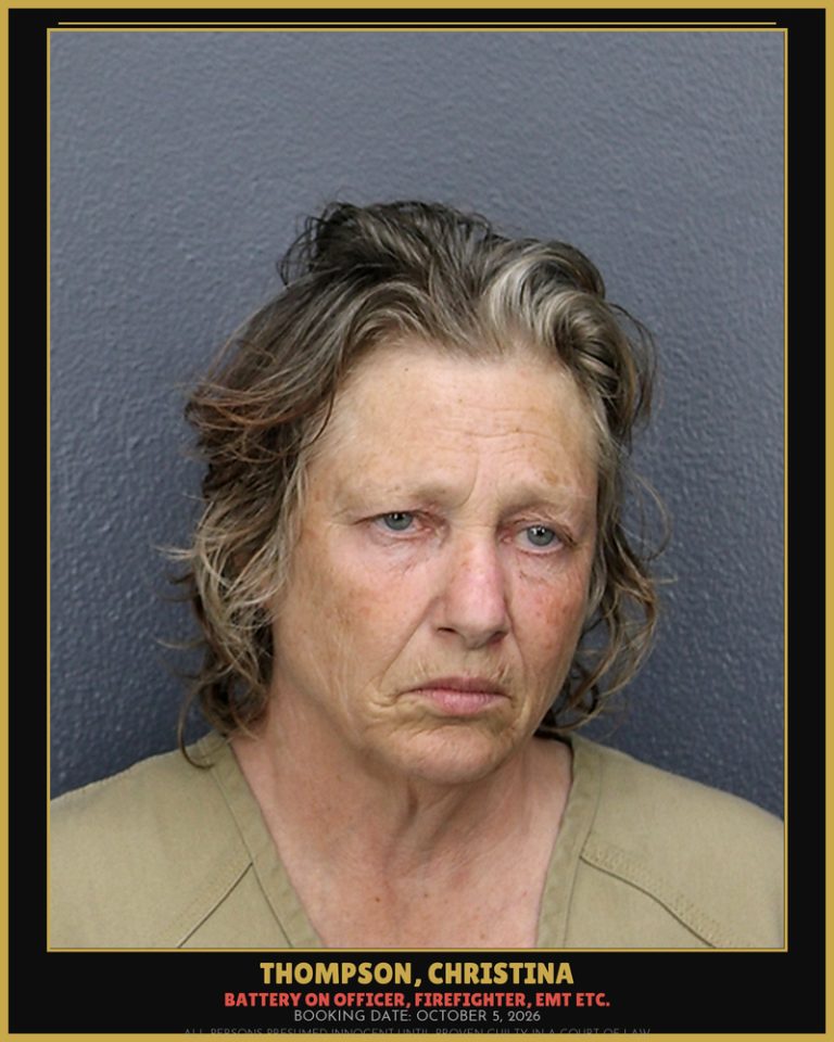 Christina Thompson previous Broward arrest