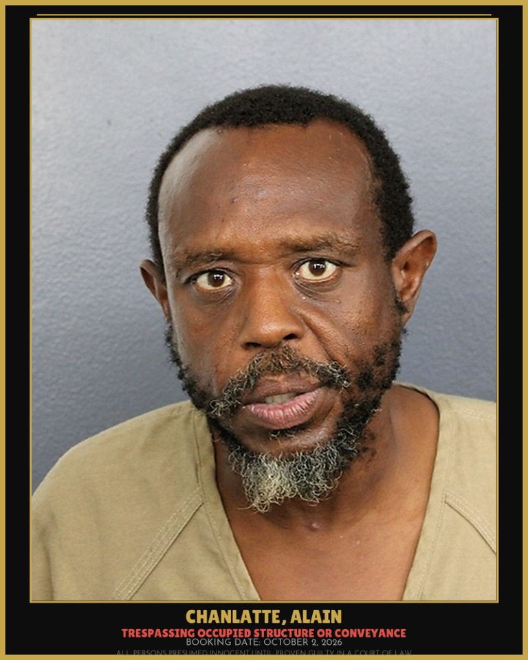 Alain Chanlatte previous Broward arrest