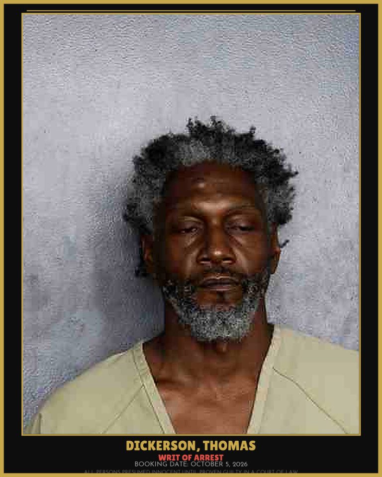 Thomas Dickerson previous Broward arrest