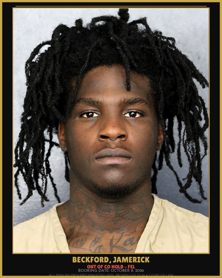 Jamerick Beckford previous Broward arrest