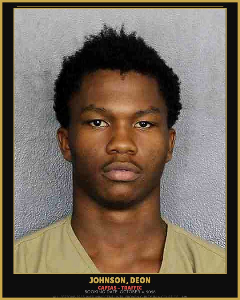 Deon Johnson previous Broward arrest