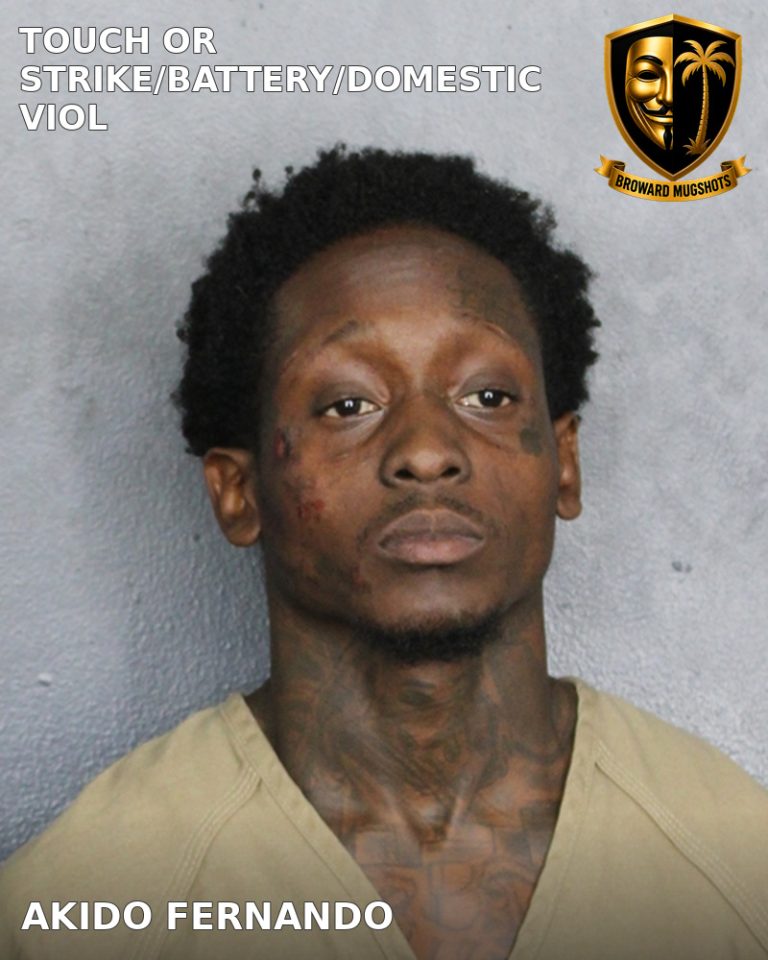 Akido Fernando previous Broward arrest