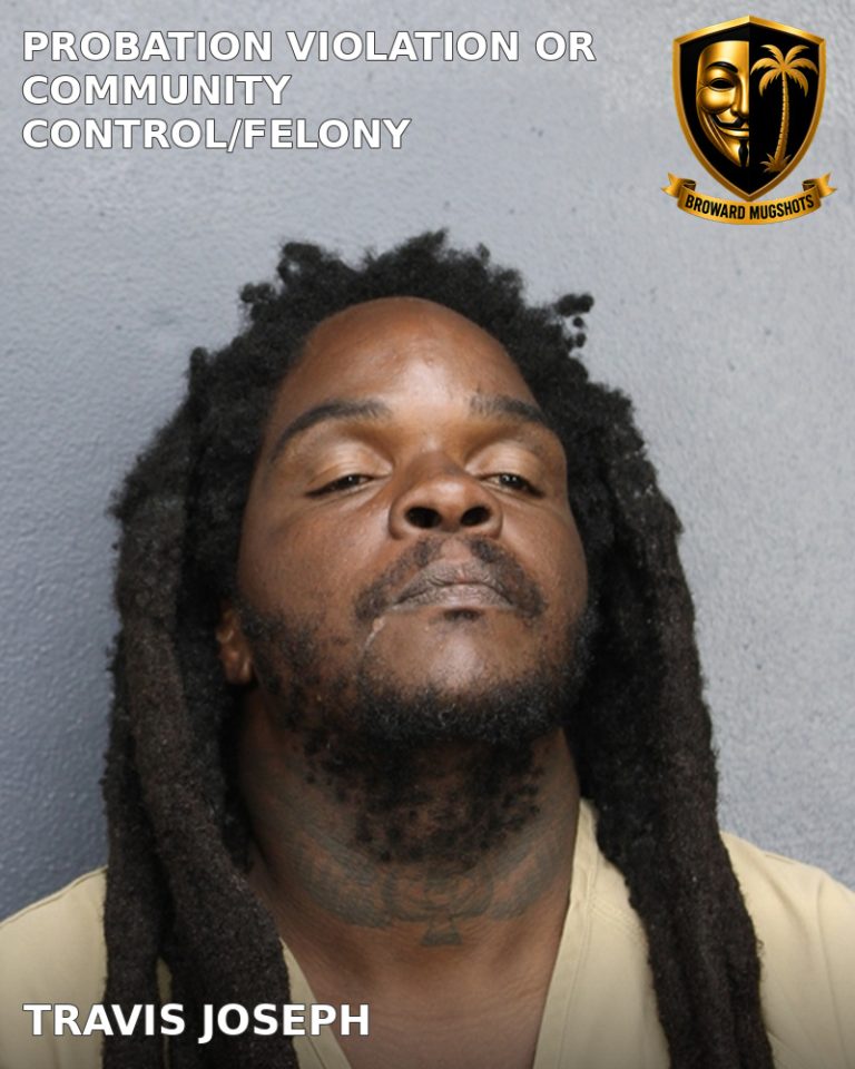 Travis Joseph previous Broward arrest