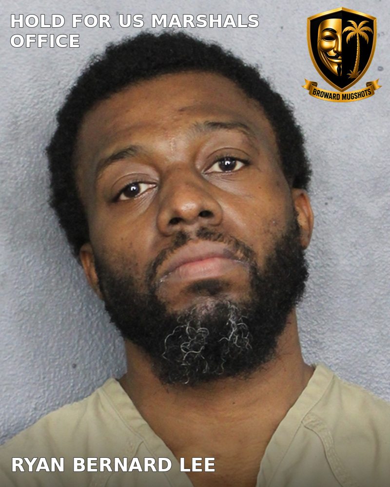 Ryan Bernard Lee — Broward County booking photo