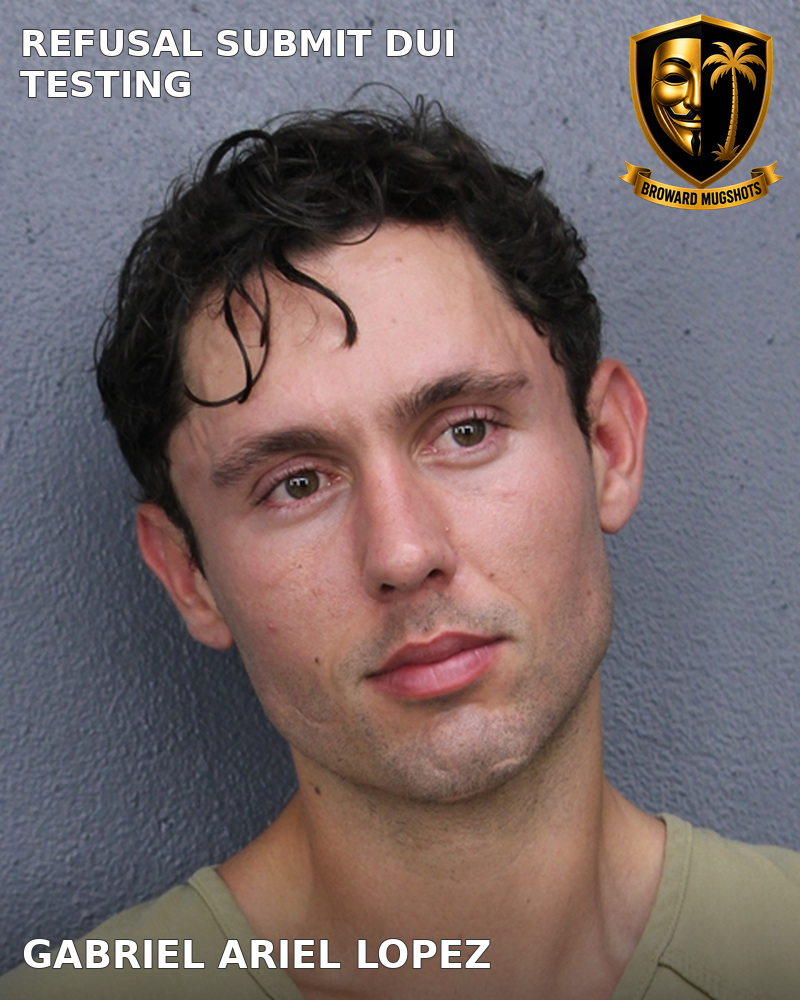 Gabriel Ariel Lopez — Broward County booking photo