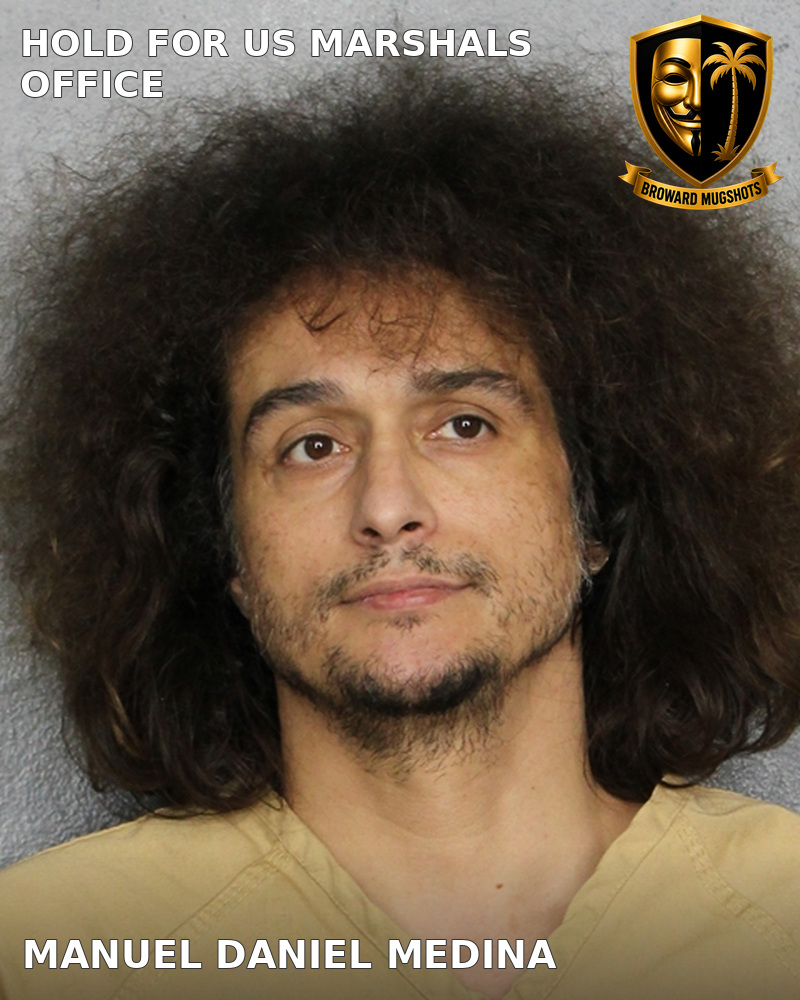 Manuel Daniel Medina — Broward County booking photo