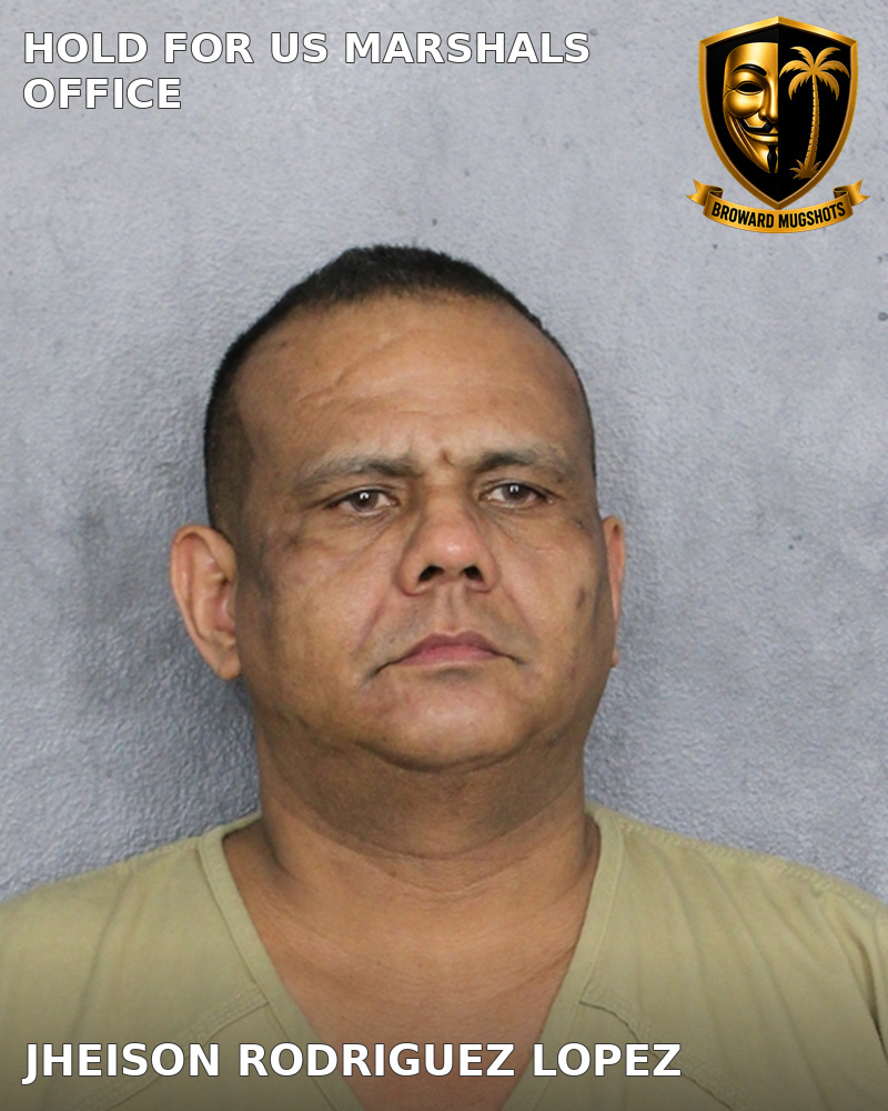 Jheison Rodriguez Lopez — Broward County booking photo