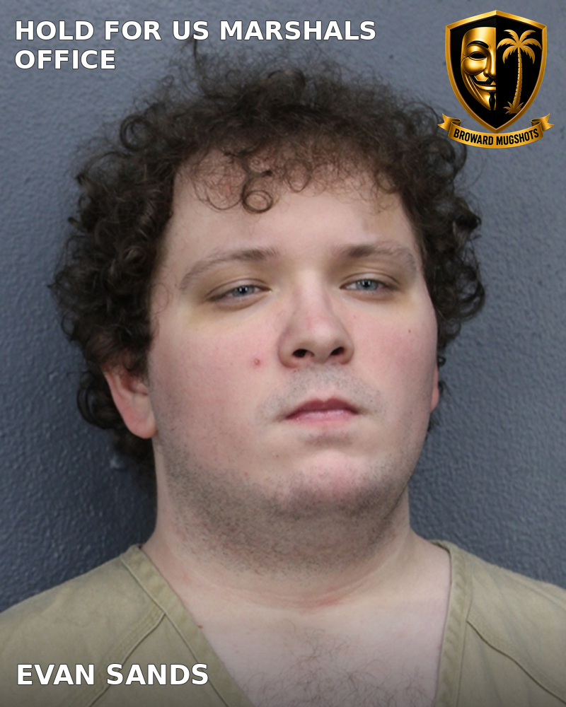 Evan Sands — Broward County booking photo