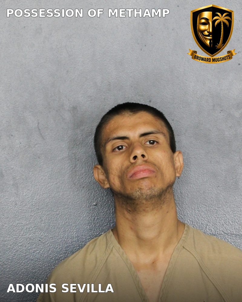 Adonis Sevilla — Broward County booking photo
