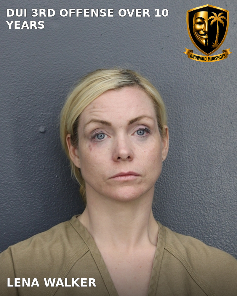 Lena Walker — Broward County booking photo