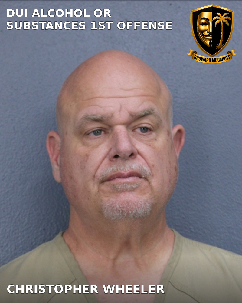 Christopher Wheeler — Broward County booking photo